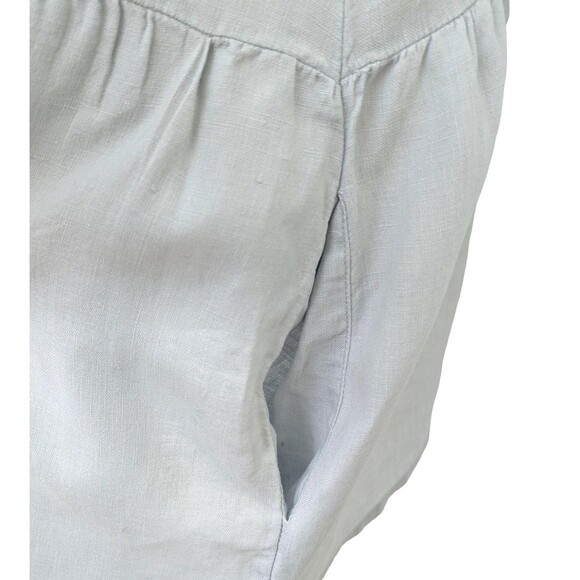 FLAX Women’s MED Gray Linen Scoop Neck Oversized Tunic Top - Picture 5 of 7